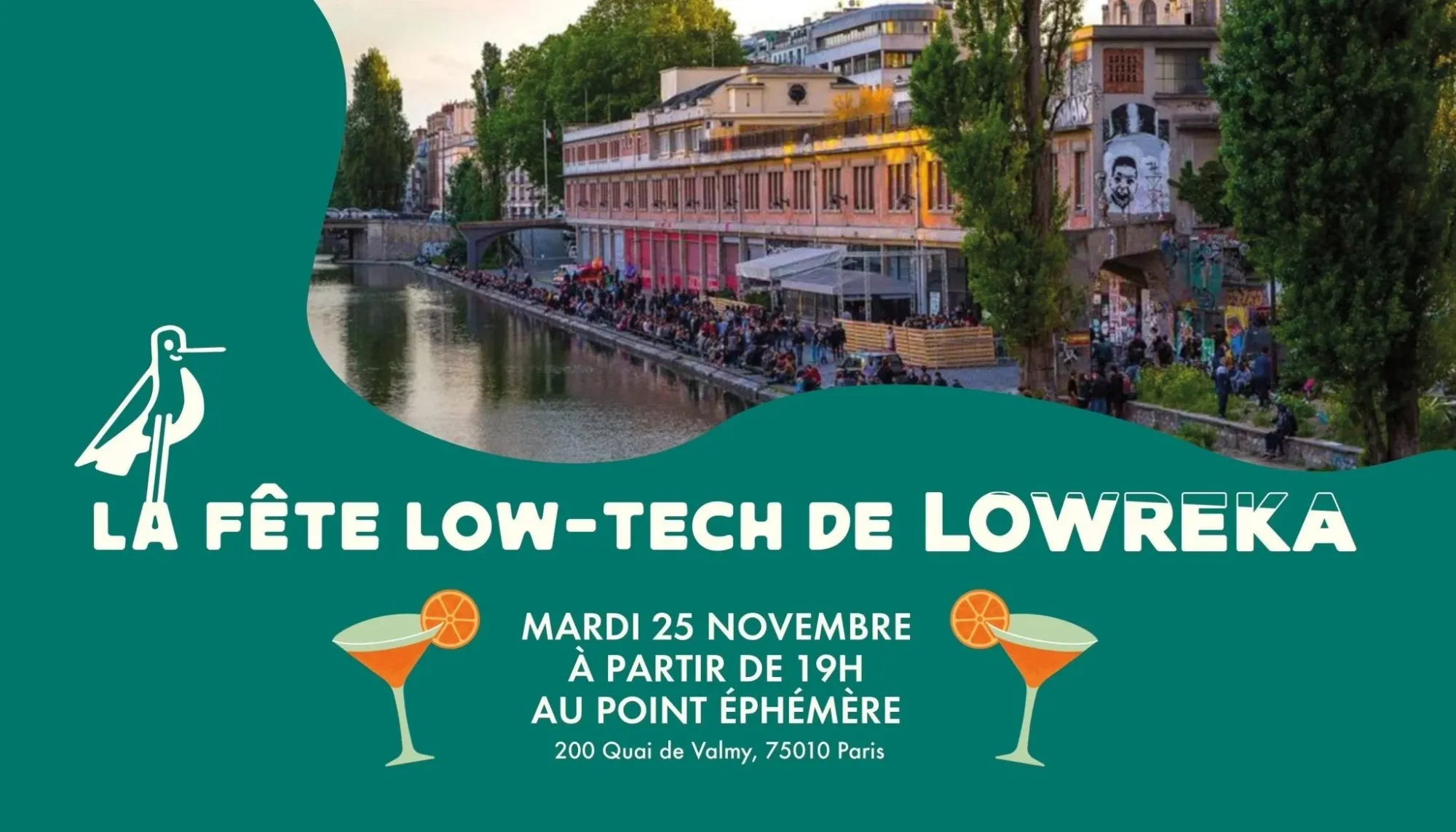 La fête low-tech de Lowreka le 25 novembre au Point Ephémère à Paris